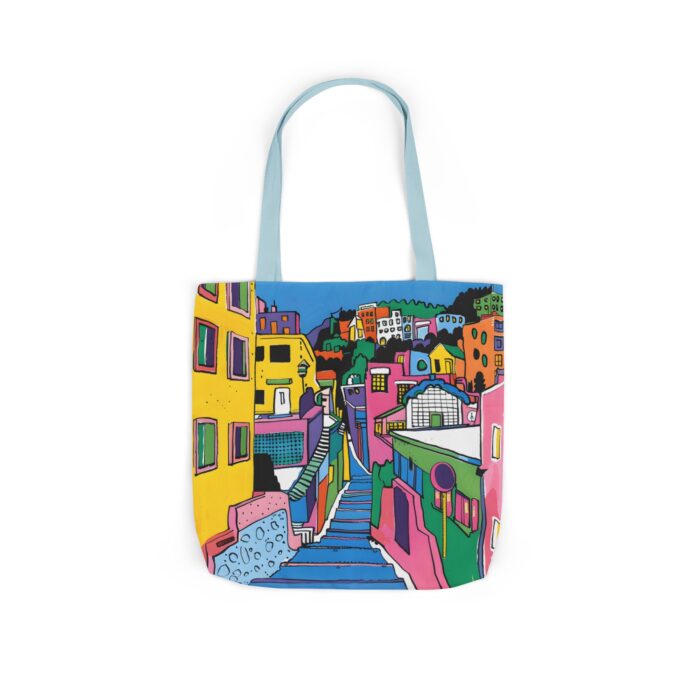 The hillside village in Korea Canvas Tote Bag, 5-Color Straps - Image 52
