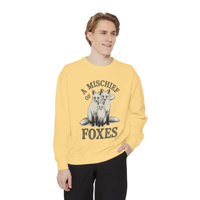 A mischief of Foxes Unisex Garment-Dyed Sweatshirt - Image 11