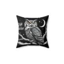 Night watcher Spun Polyester Square Pillow