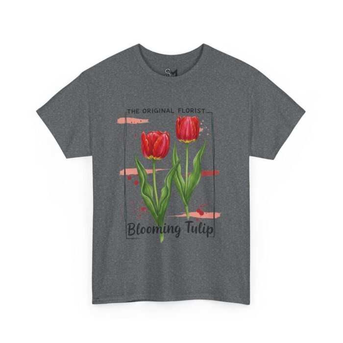 Blooming Tulip Unisex Heavy Cotton Tee - Image 31