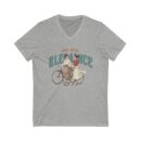 Ride with elegance Unisex Jersey Short Sleeve V-Neck Tee