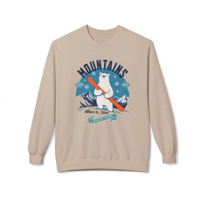 Mountains Unisex Midweight Softstyle Fleece Crewneck Sweatshirt - Image 9
