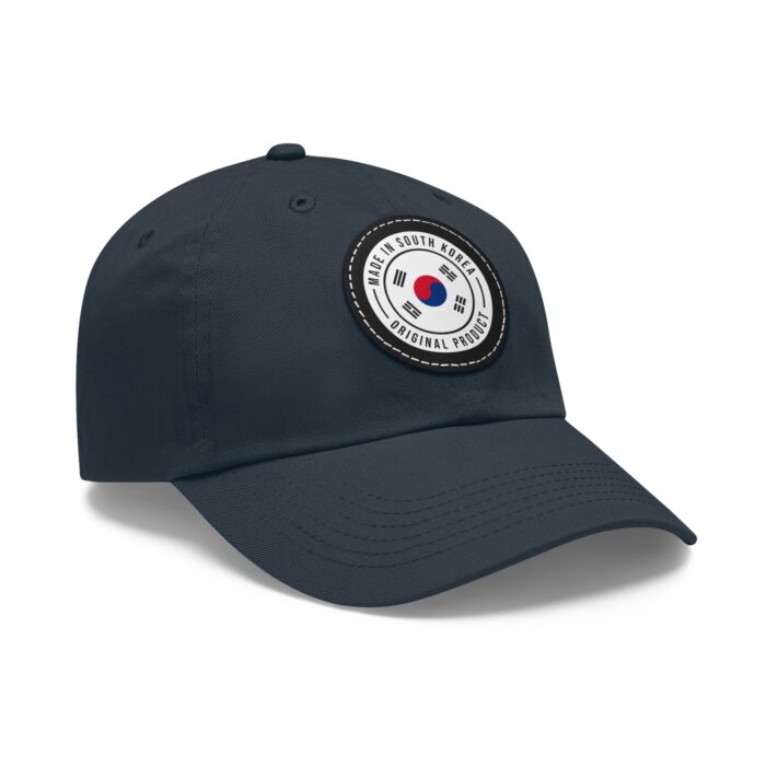 Made in South Korea Hat with Leather Patch (Round) - Image 22
