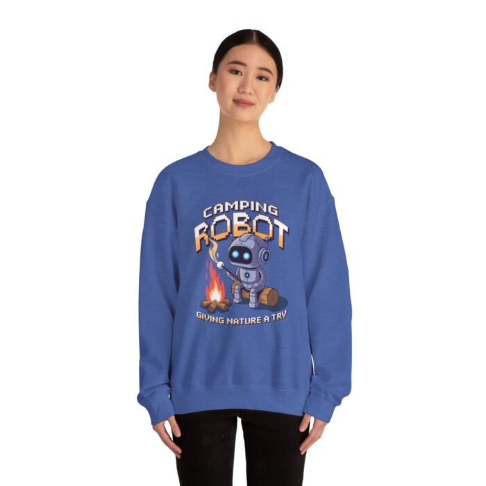 Camping robot Unisex Heavy Blend™ Crewneck Sweatshirt - Image 32