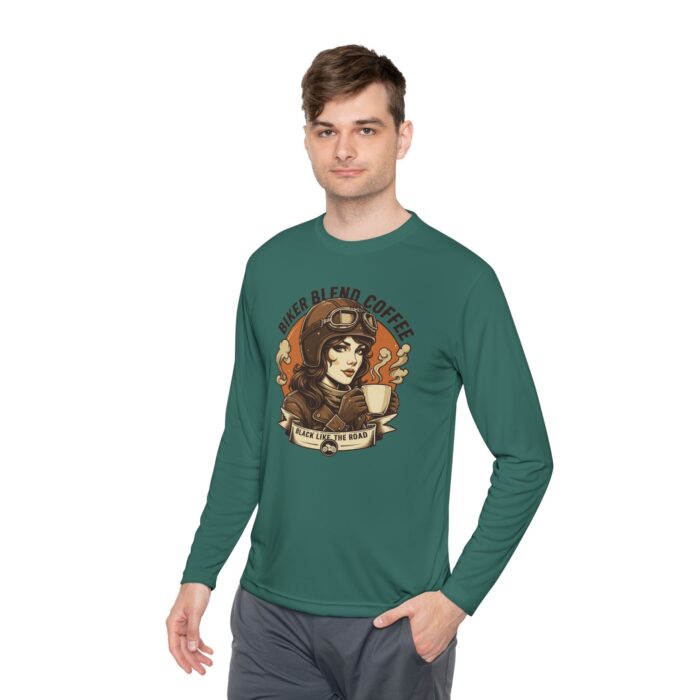 Bike blend coffee Unisex Lightweight Long Sleeve Tee - Image 27