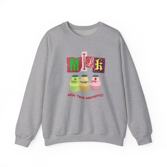 Milk your moment! Unisex Heavy Blend™ Crewneck Sweatshirt - Image 13