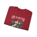 Life is better Unisex Heavy Blend™ Crewneck Sweatshirt