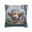 Winter Woodland Feast Spun Polyester Square Pillowcase