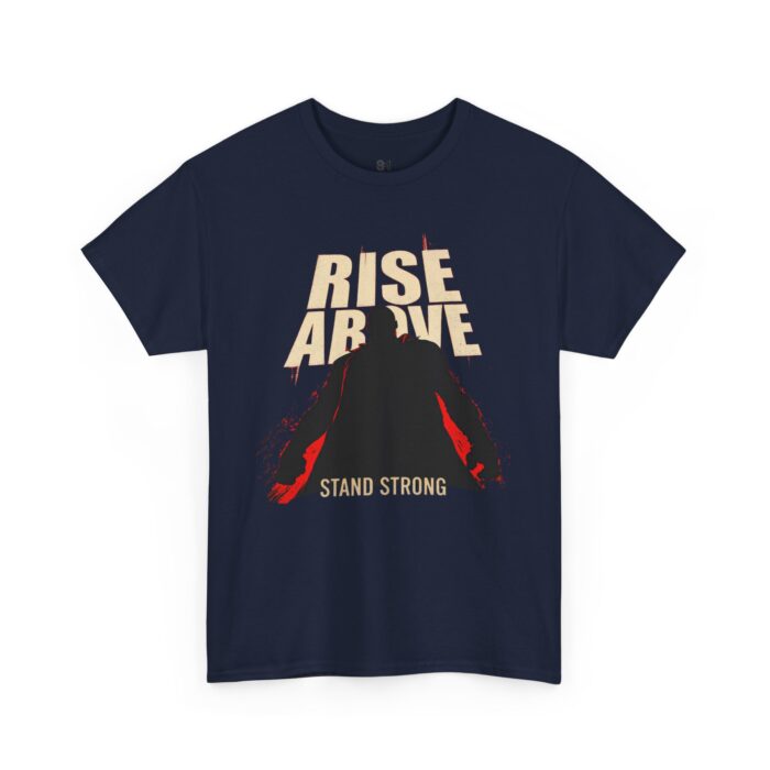 Rise above Unisex Heavy Cotton Tee - Image 15