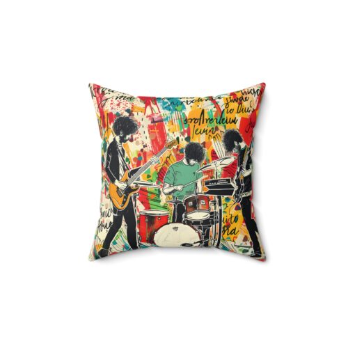 "meta_description": "Discover the Rock Band Spun Polyester Pillow for vibrant room accents.",