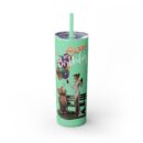 Happy Birthday Skinny Tumbler with Straw, 20oz