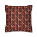 Sparkly red hues Faux Suede Square Pillowcase