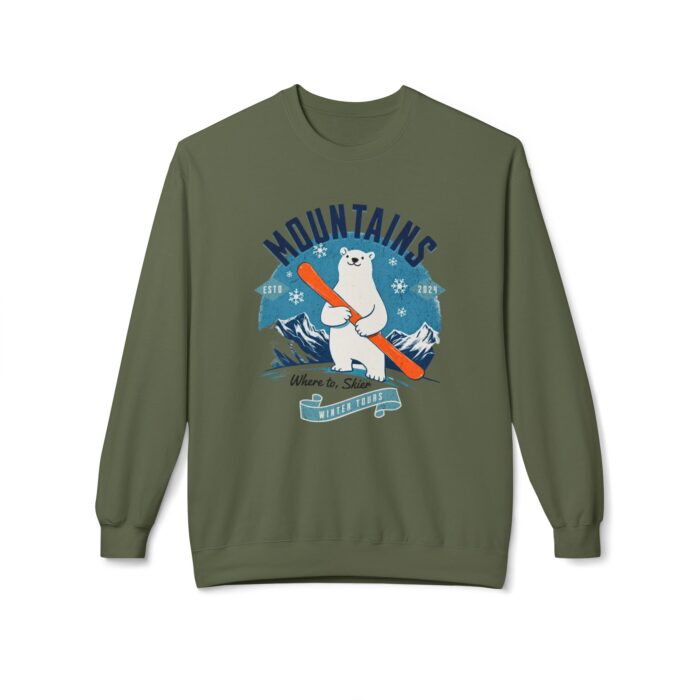 Mountains Unisex Midweight Softstyle Fleece Crewneck Sweatshirt - Image 17