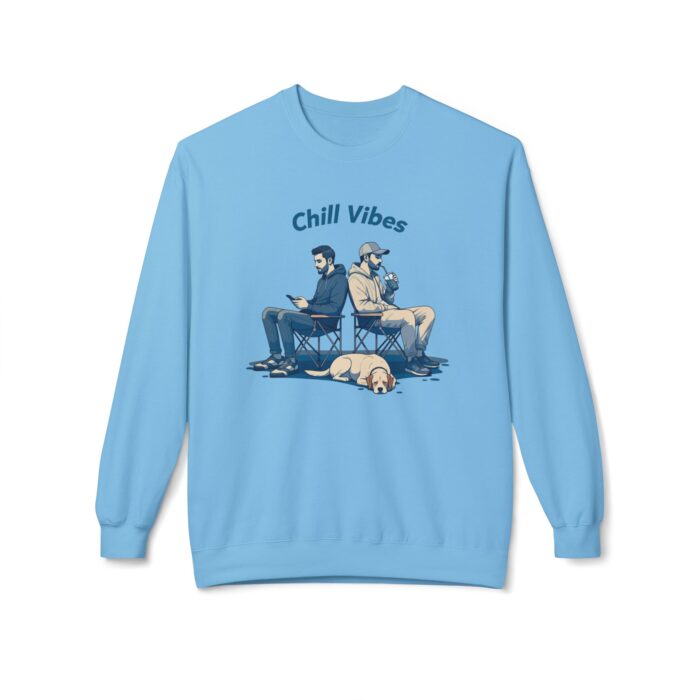 Chill Vibes Unisex Midweight Softstyle Fleece Crewneck Sweatshirt - Image 25