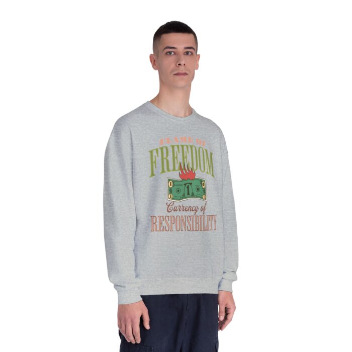 Currency of freedom Unisex NuBlend® Crewneck Sweatshirt - Image 35