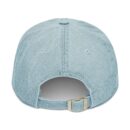 It's Okay Embroidered Denim Hat - '괜찮아' Adjustable Cap for Casual Style