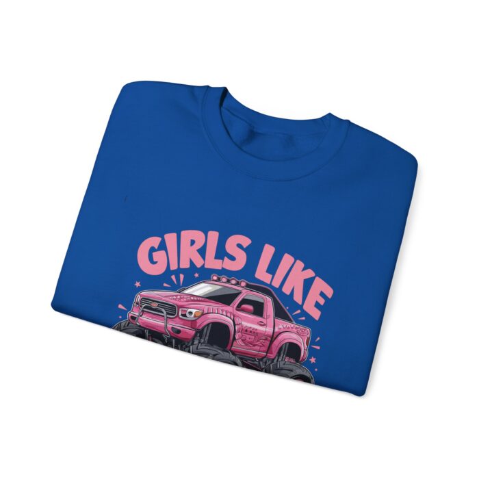 Girls like monster trucks Unisex Heavy Blend™ Crewneck Sweatshirt - Image 27