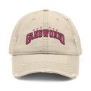Korea Gangwondo Distressed Dad Hat with Embroidery