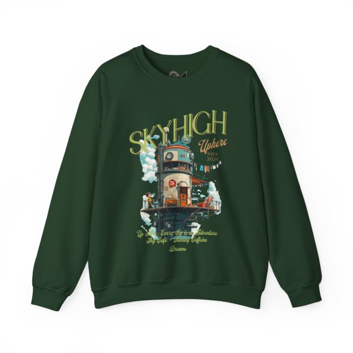 Sky high cafe Unisex Heavy Blend™ Crewneck Sweatshirt - Image 9