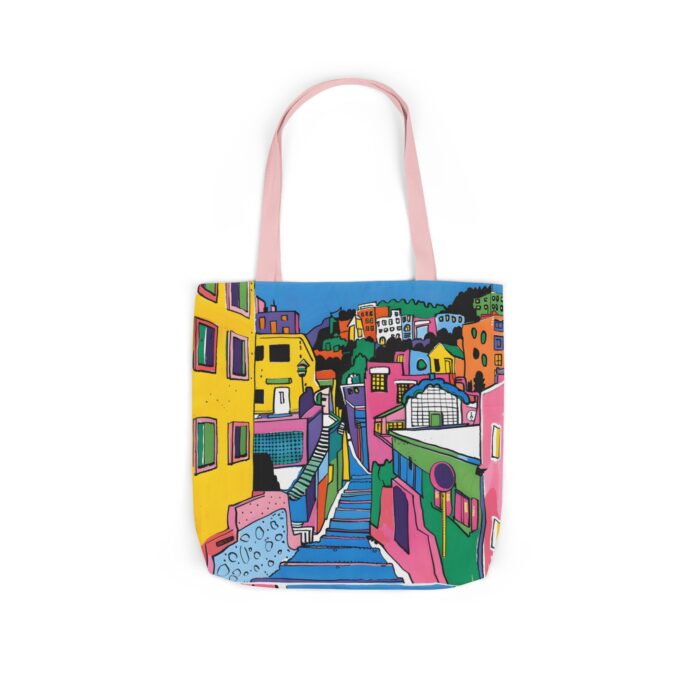 The hillside village in Korea Canvas Tote Bag, 5-Color Straps - Image 54