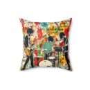 Rock Band Spun Polyester Square Pillow