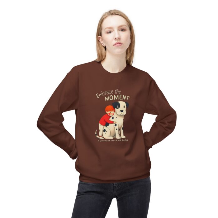 Embrace the moments2 Unisex Midweight Softstyle Fleece Crewneck Sweatshirt - Image 7