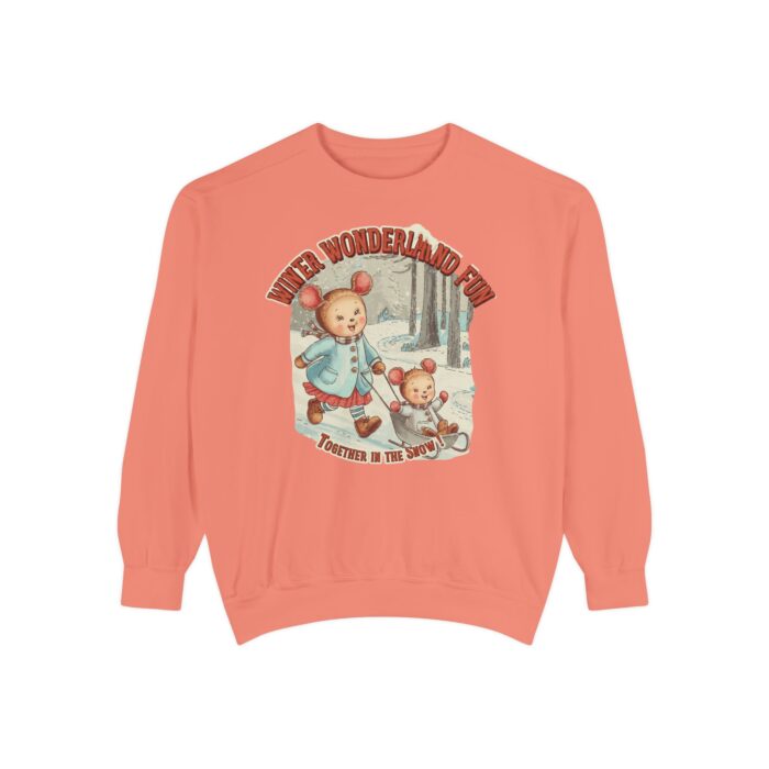 Winter wonderland fun Unisex Garment-Dyed Sweatshirt