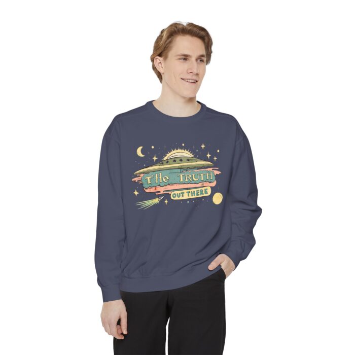 The truth is out there Unisex Garment-Dyed Sweatshirt - Image 31