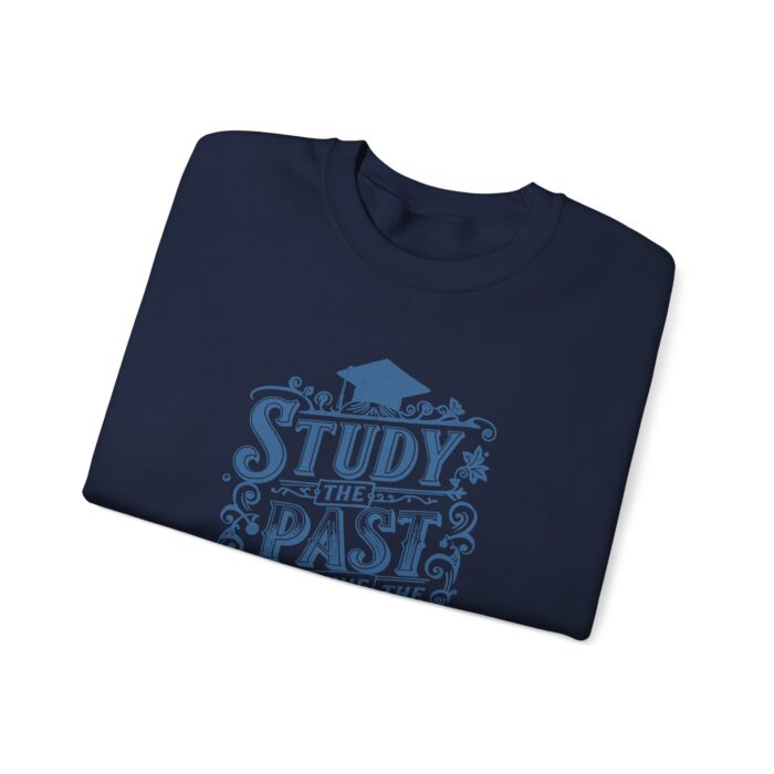 Study the past define the future Unisex Heavy Blend™ Crewneck Sweatshirt - Image 7