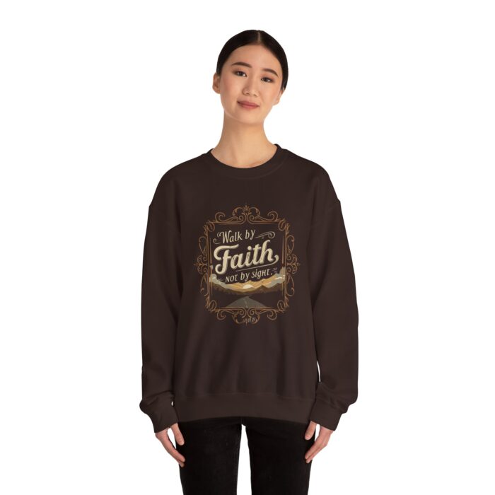 Walk by Faith Unisex Heavy Blend™ Crewneck Sweatshirt - Image 8
