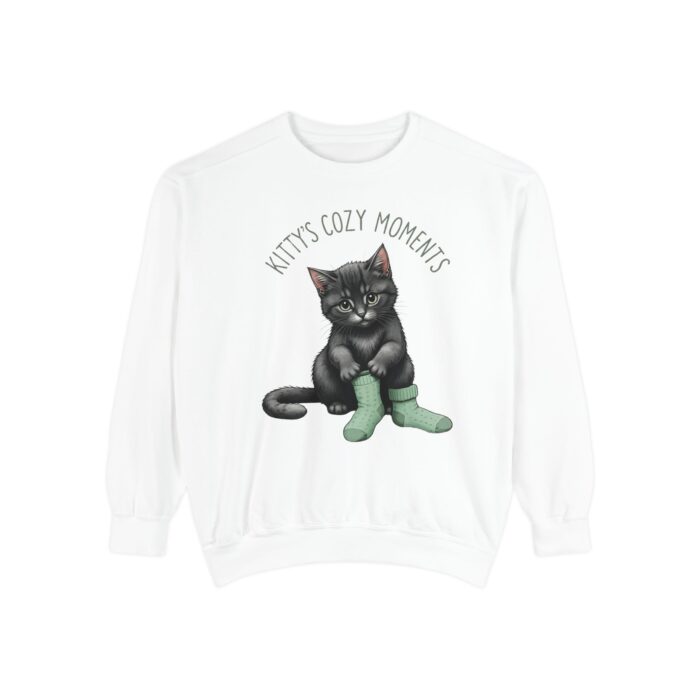 Kittt's cozy moment Unisex Garment-Dyed Sweatshirt
