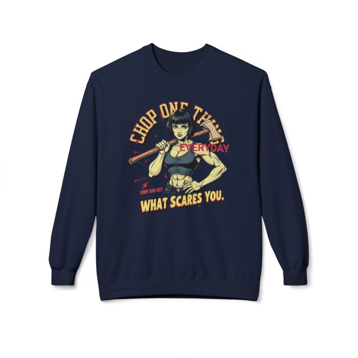 CHOP ONE THING Unisex Midweight Softstyle Fleece Crewneck Sweatshirt - Image 25