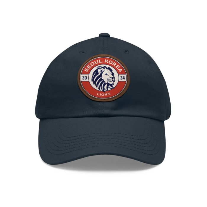 Seoul Korea Lions Hat with Leather Patch (Round) - Image 29