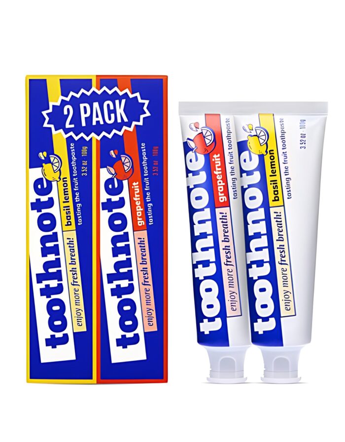 toothnote Moisture Toothpaste Basil Lemon 100g+ Grapefruit 100g Set