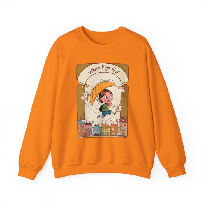 When pigs fly? Unisex Heavy Blend™ Crewneck Sweatshirt - Image 13