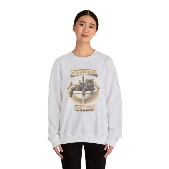 Star cat Unisex Heavy Blend™ Crewneck Sweatshirt - Image 8
