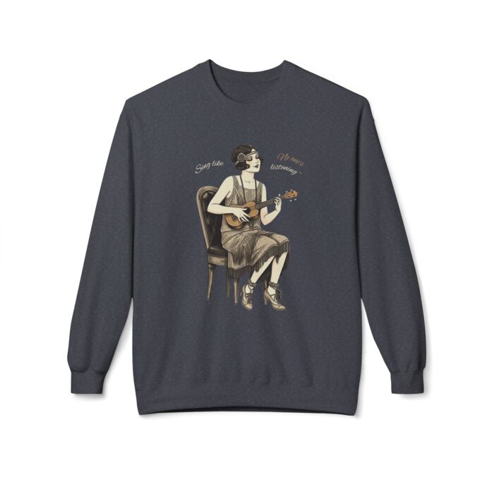 Sing like no one's listening Unisex Midweight Softstyle Fleece Crewneck Sweatshirt - Image 17