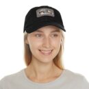 Elegantly wasted Hat with Leather Patch (Rectangle)