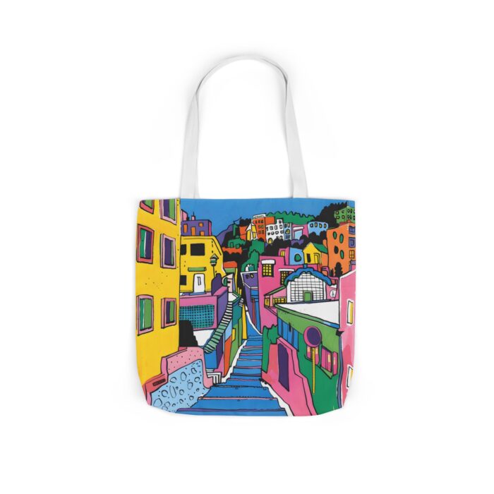 The hillside village in Korea Canvas Tote Bag, 5-Color Straps - Image 60