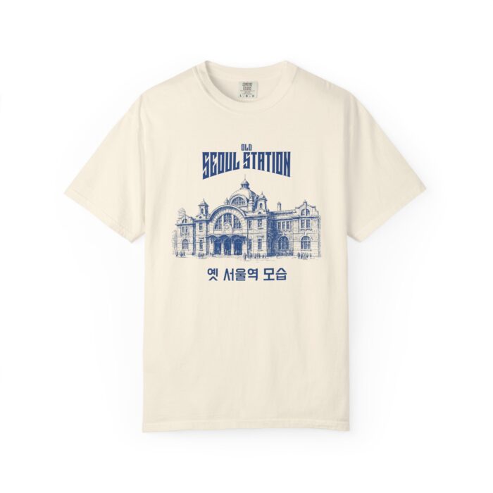 Seoul Station Graphic T-Shirt | Vintage Unisex Tee for Travel Lovers - Image 5
