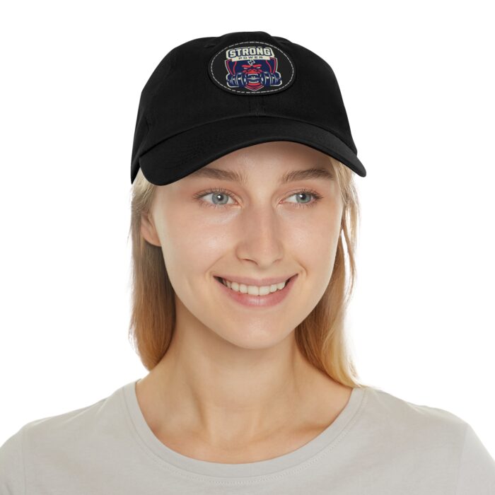 Strong Power Hat with Leather Patch (Round) - Image 4