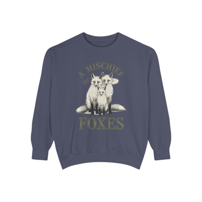 A mischief of Foxes Unisex Garment-Dyed Sweatshirt - Image 37