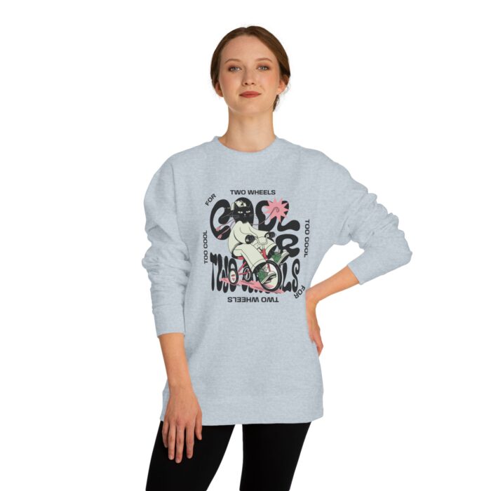 Too cool for two wheels Unisex Crew Neck Sweatshirt - Image 12