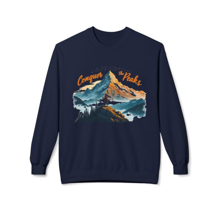 Conquer the peaks Unisex Midweight Softstyle Fleece Crewneck Sweatshirt - Image 33
