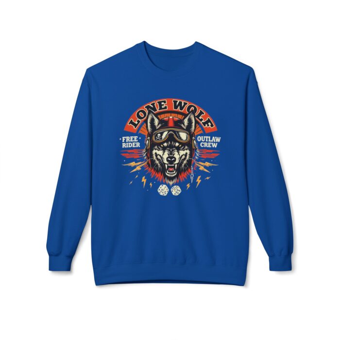 Lone Wolf Unisex Midweight Softstyle Fleece Crewneck Sweatshirt - Image 29