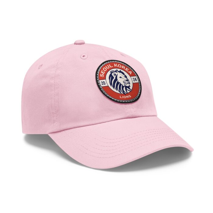 Seoul Korea Lions Hat with Leather Patch (Round) - Image 34