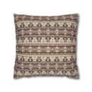 Vintage Cozy Faux Suede Square Pillowcase