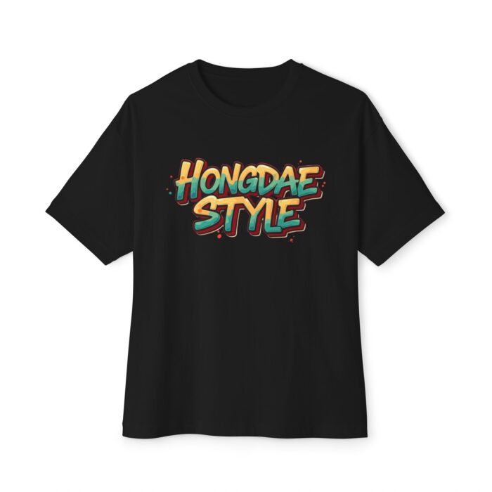 Hongdae style Unisex Oversized Boxy Tee - Image 9