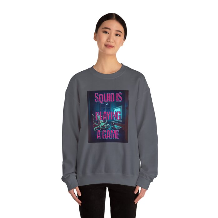 Squid is playing a game Unisex Heavy Blend™ Crewneck Sweatshirt - Image 16
