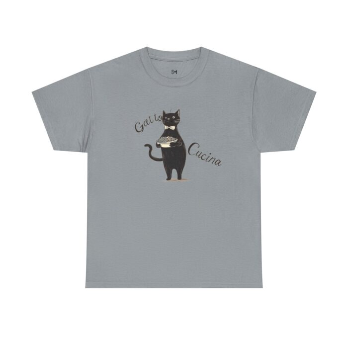 Gatto e Cucina Unisex Heavy Cotton Tee - Image 9